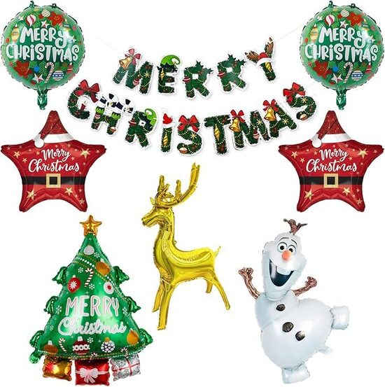 Ziemassvētku balonu un virtenes komplekts