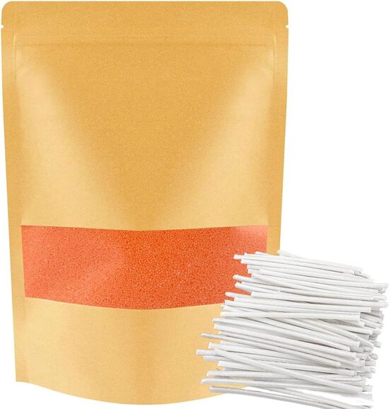 Sveču smiltis 1 kg ar 50 daktīm, oranžas