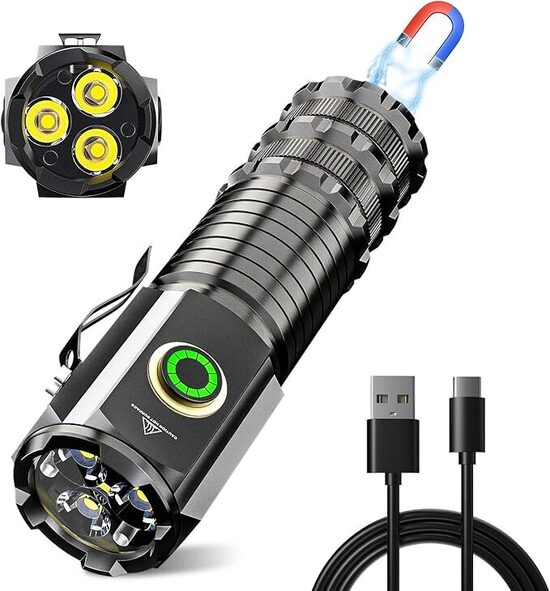LED uzlādējams kabatas lukturis 