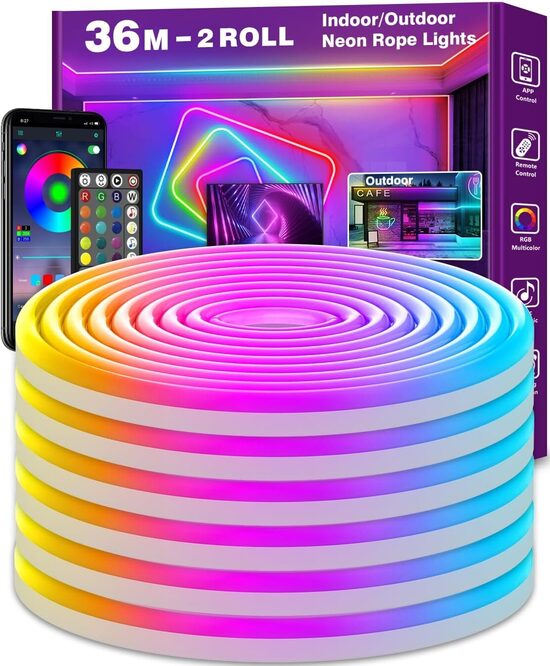 36 m LED neona gaismas lenta, elastīga, IP65