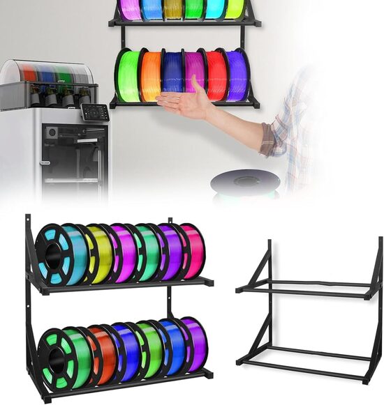 3D printera filamentu uzglabāšanas plaukts, 43 x 21 x 40 cm