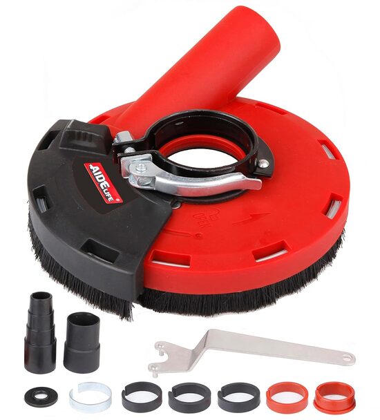 Putekļu nosūkšanas aizsargs leņķa slīpmašīnām, 115/125 mm