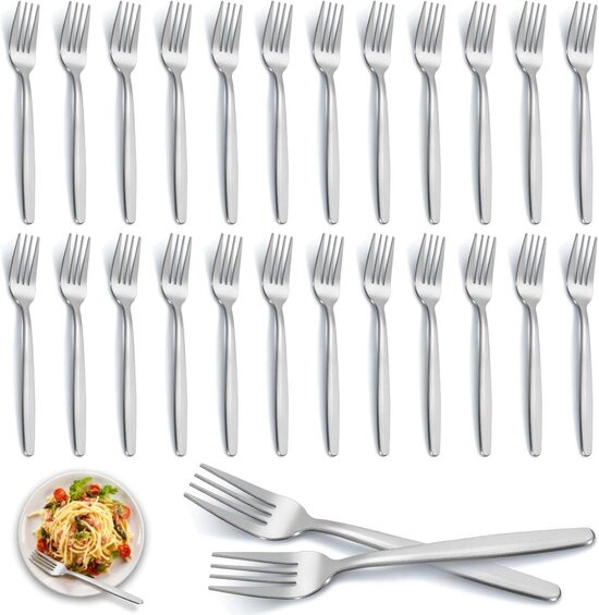 24 daļu nerūsējošā tērauda dakšiņu komplekts 