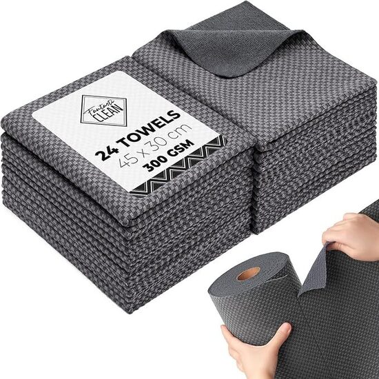 Divpusēji mikrošķiedras lupatiņas rullī