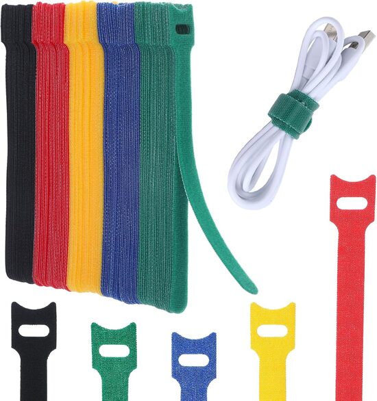 Atkārtoti lietojamas kabeļu saites 100 gab.