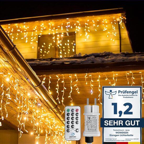 WOWDSGN LED lāsteku virtene 40M 1760LED  – Silti balta