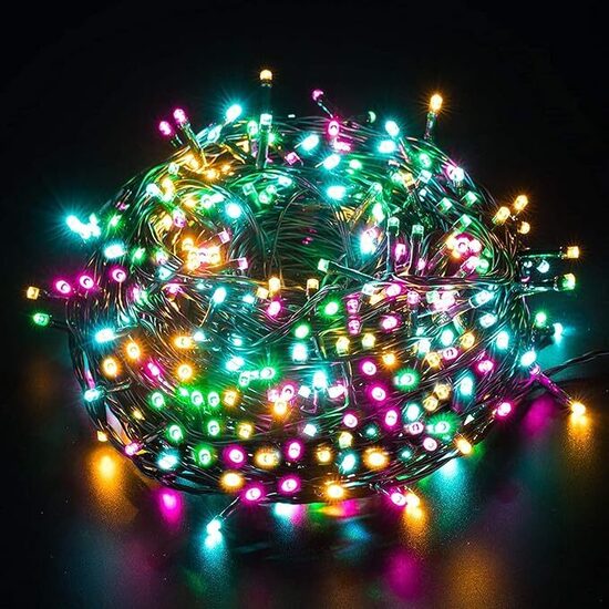 100 m LED krāsaina virtene