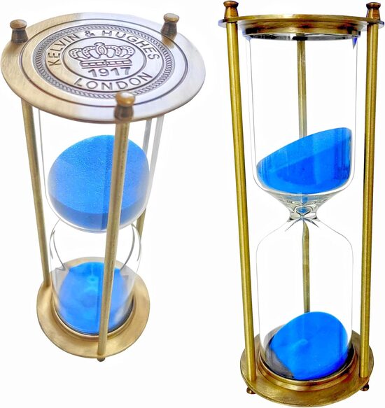 Smilšu pulksteņa 30 minūšu taimeris, zils