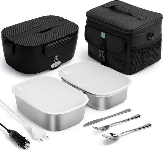 Elektriskā pusdienu kastīte ar piederumiem, 1.5L