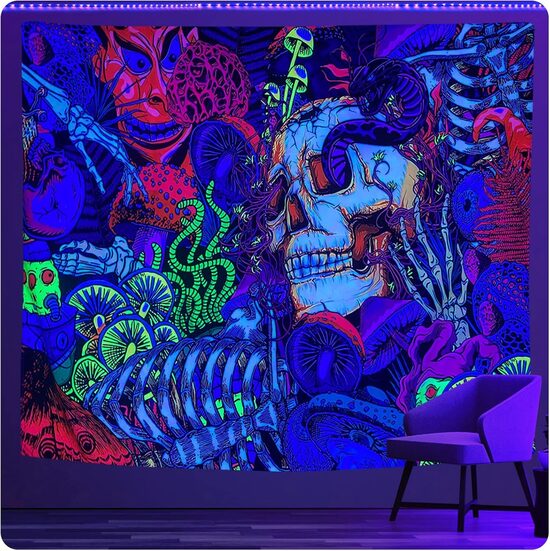 Sienas audekls, UV reaģējošs