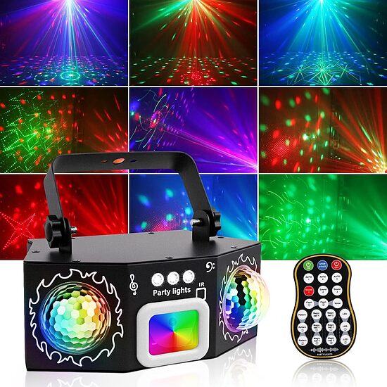 DJ disko ballīšu gaismas, RGB