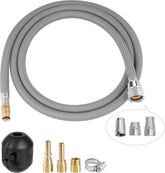 Izvelkama jaucējkrāna šļūtenes komplekts