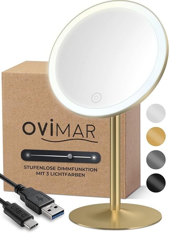 Kosmētikas spogulis ar apgaismojumu 