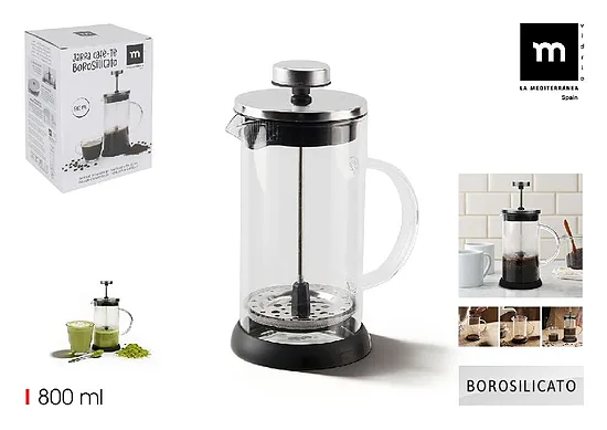 800 ml borsilikāta kafijas prese