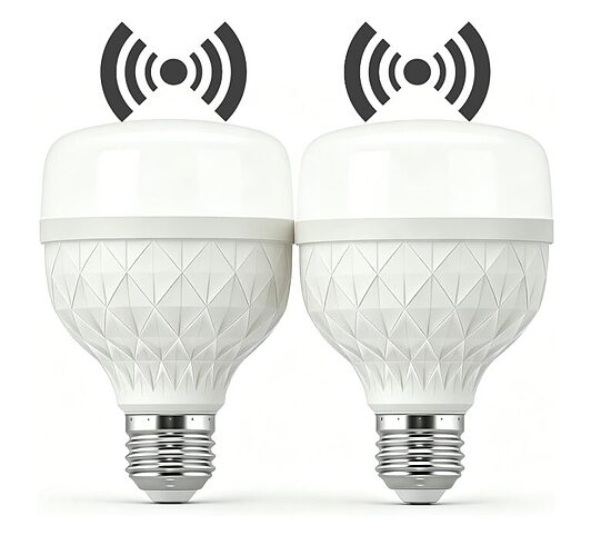 2 LED kustības un krēslas sensora spuldzes, 9W 