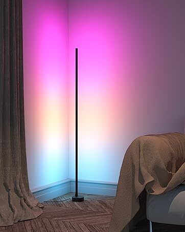 LED grīdas lampa, RGB, regulējama gaismas intensitāte