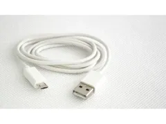 USB/micro USB kabelis — balts un melns 