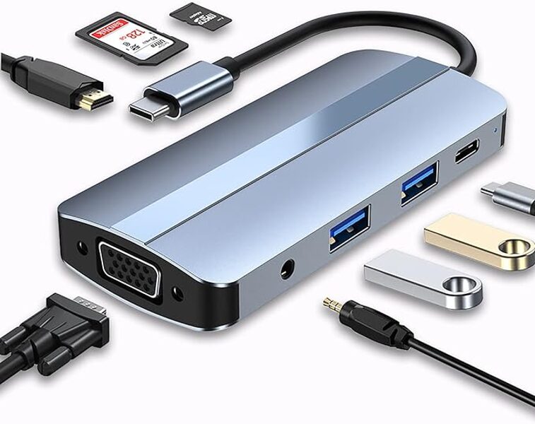 USB C adapteris 8in1