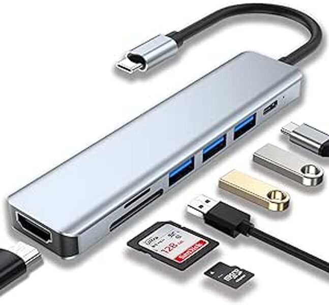 USB-C adapteris 7in1