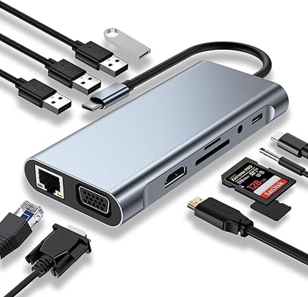 USB C adapteris 11in1